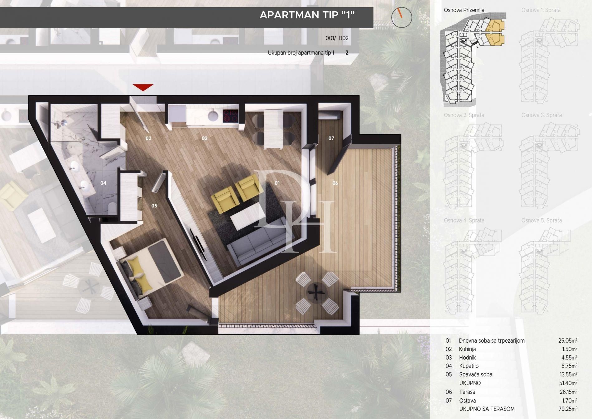 Апартаменты в Бечичах, Черногория, 70м2 - стоимость 238&nbsp;947€ - Ref: 70983 фото 4