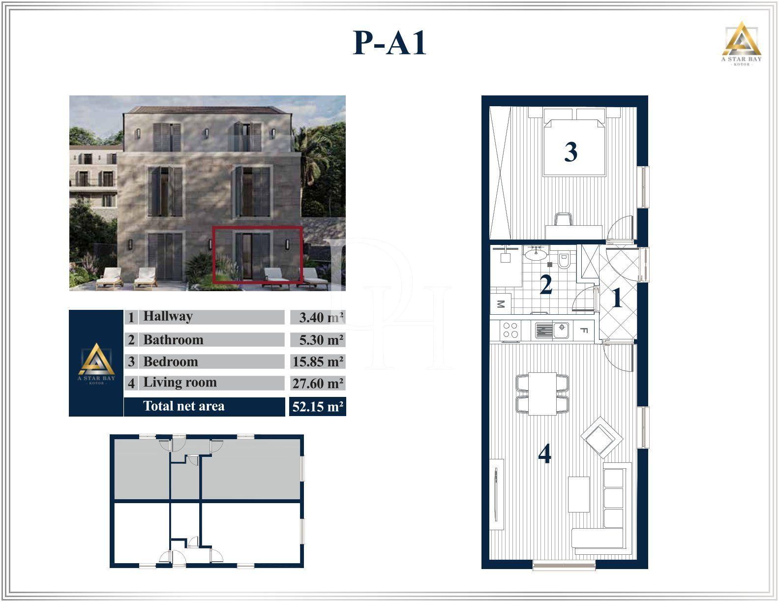 Mieszkania w Prcanj w Kotorze, Czarnogóra, 140m2 - koszt 236&nbsp;500€ - Ref: 71128 zdjęcia 4