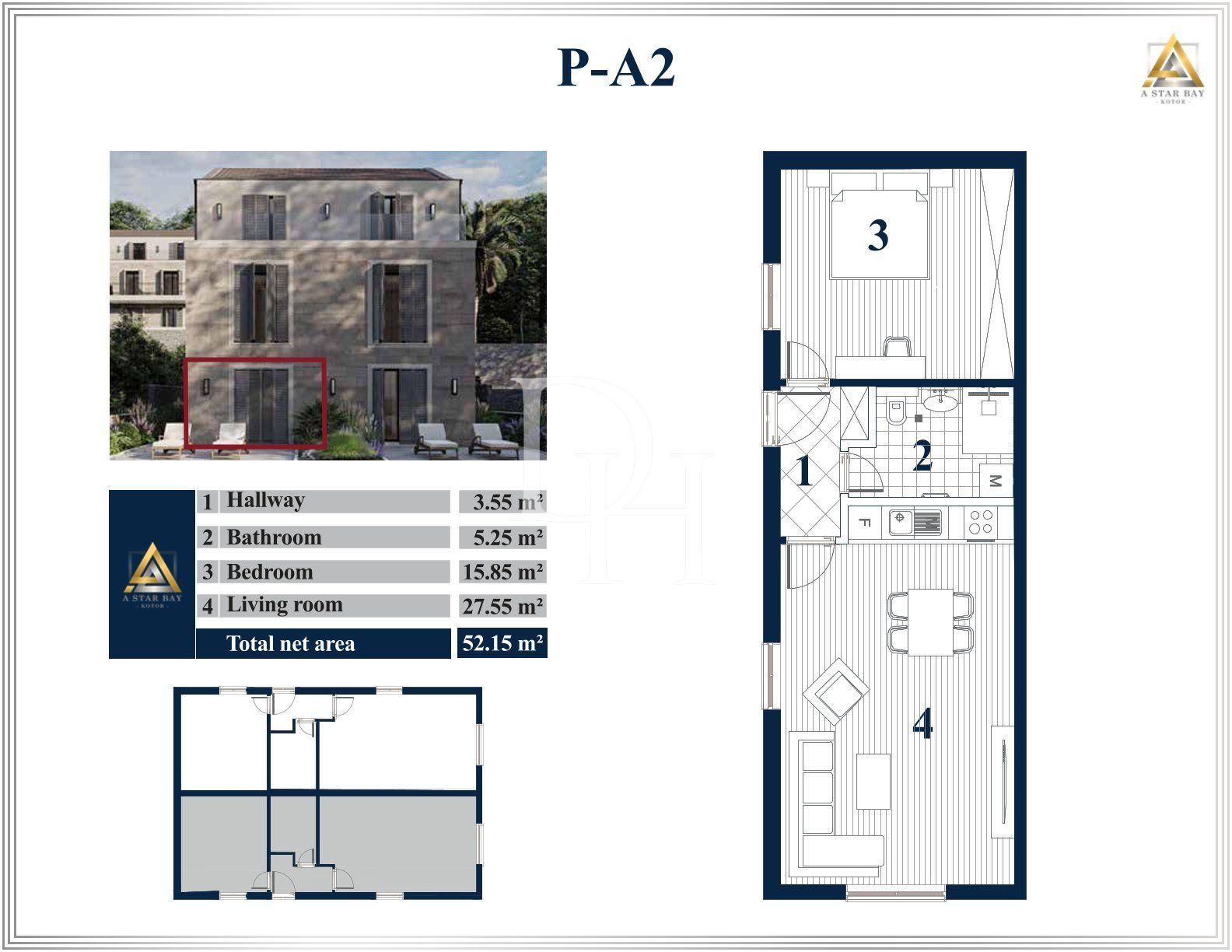 Mieszkania w Prcanj w Kotorze, Czarnogóra, 140m2 - koszt 236&nbsp;500€ - Ref: 71128 zdjęcia 5