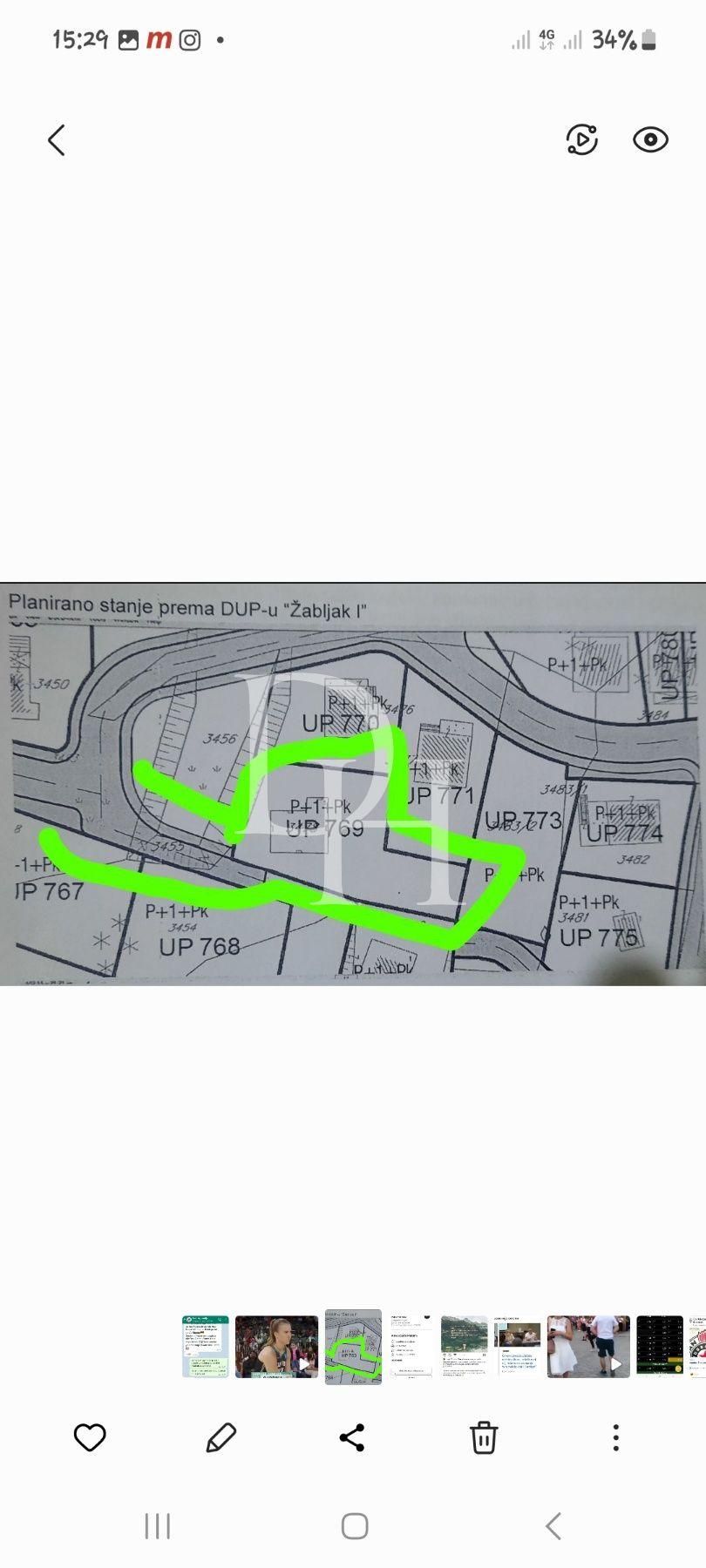 Ділянка у Жабляку, Чорногорія, 450м2 - вартість 88&nbsp;000€ - Ref: 71060 фото 5