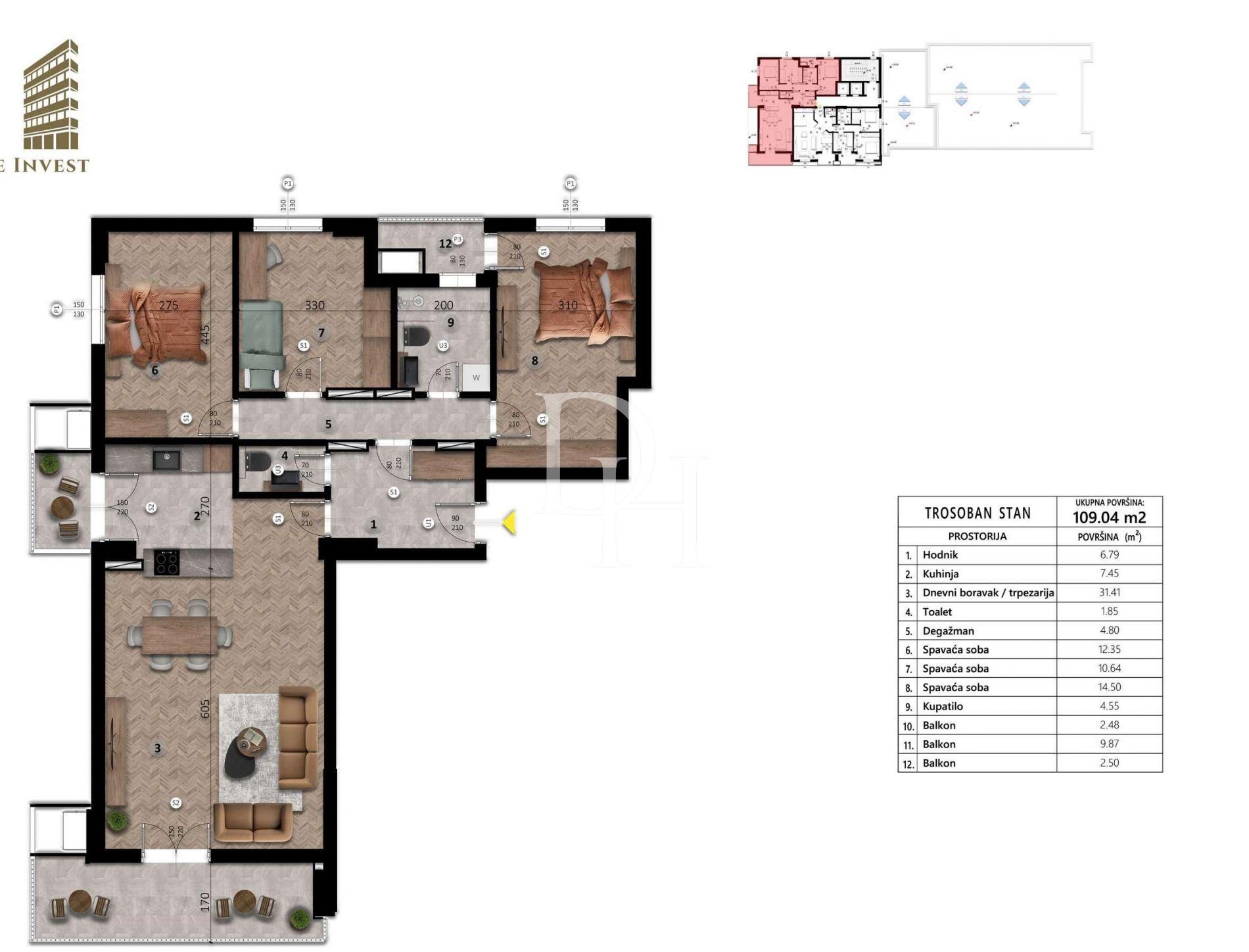 Wohnungen in der Bar, Montenegro, 109m2 - kosten 196&nbsp;200€ - Ref: 72073 foto 1