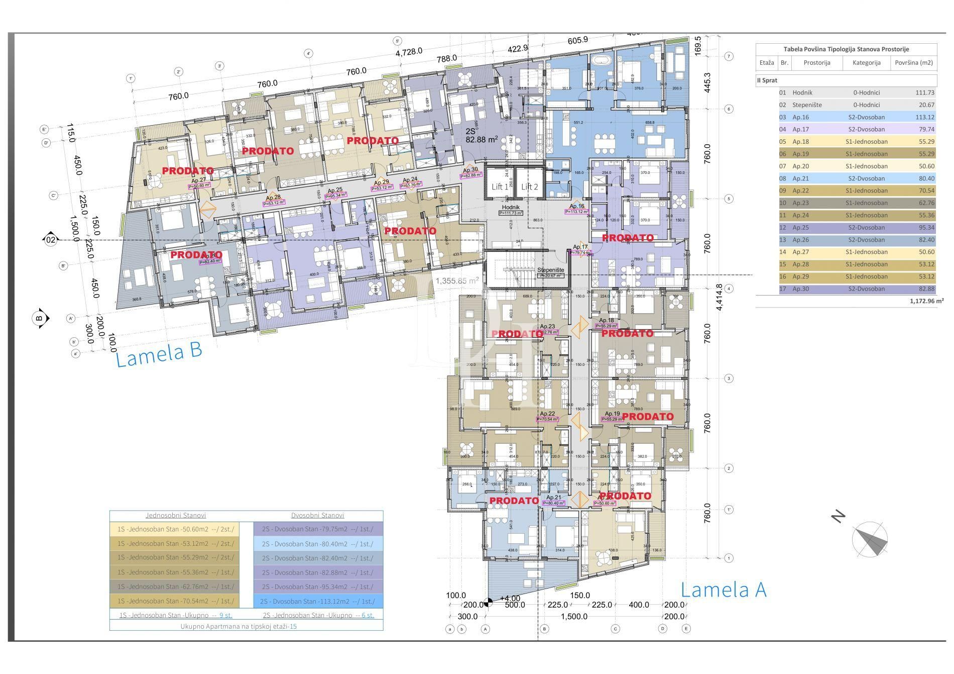 Апартаменти у Барі, Чорногорія, 83м2 - вартість 165&nbsp;760€ - Ref: 71994 фото 2