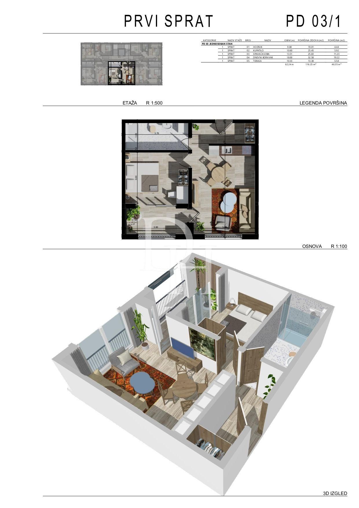 Апартаменты в Баре, Черногория, 38м2 - стоимость 107&nbsp;097€ - Ref: 71920 фото 3