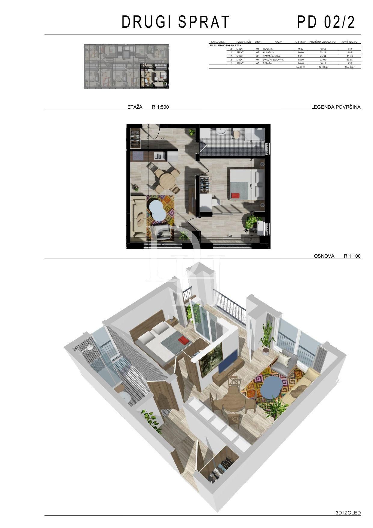 Апартаменты в Баре, Черногория, 38м2 - стоимость 107&nbsp;097€ - Ref: 71920 фото 5