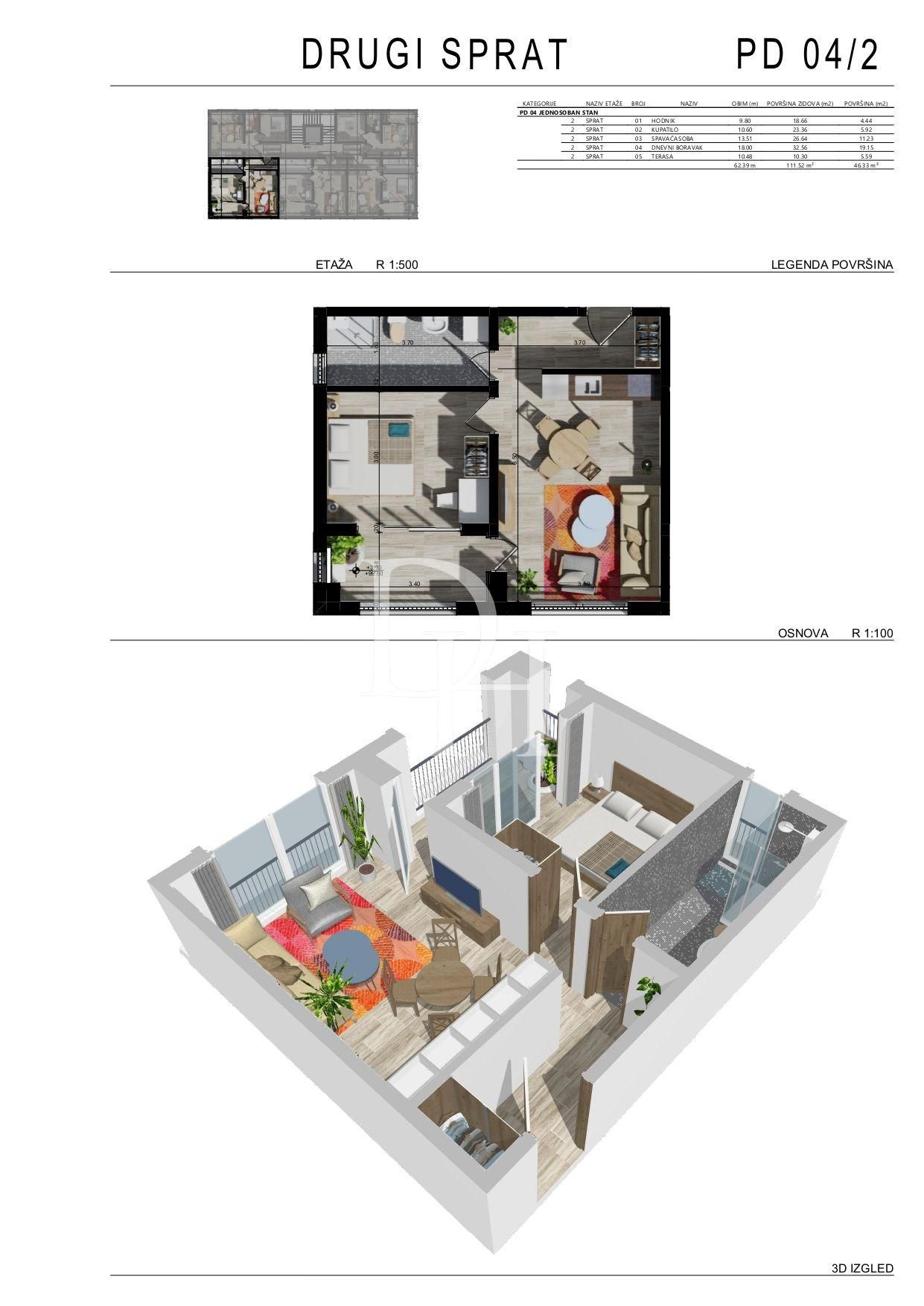 Апартаменты в Баре, Черногория, 38м2 - стоимость 107&nbsp;097€ - Ref: 71920 фото 7