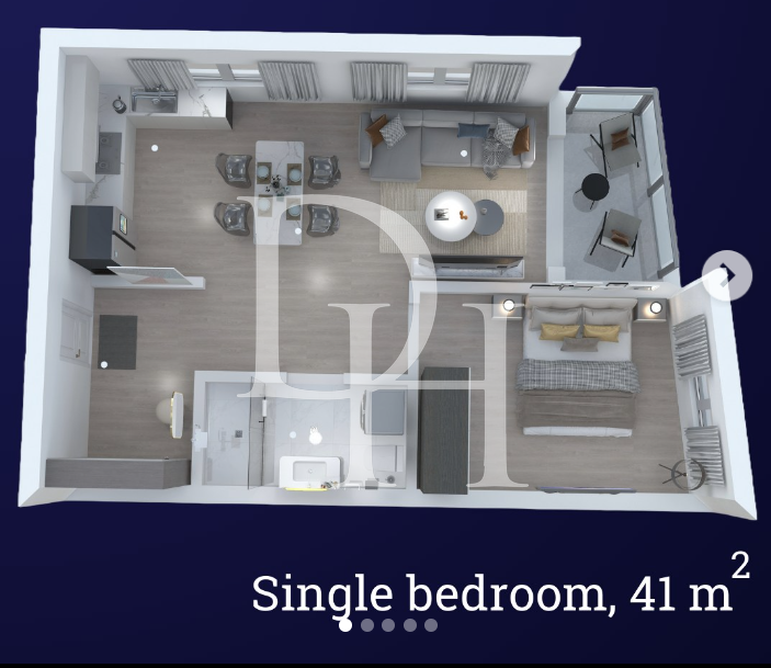 Апартаменты в Баре, Черногория, 44м2 - стоимость 103&nbsp;200€ - Ref: 71889 фото 1