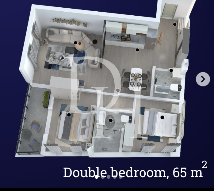 Апартаменты в Баре, Черногория, 44м2 - стоимость 103&nbsp;200€ - Ref: 71889 фото 6