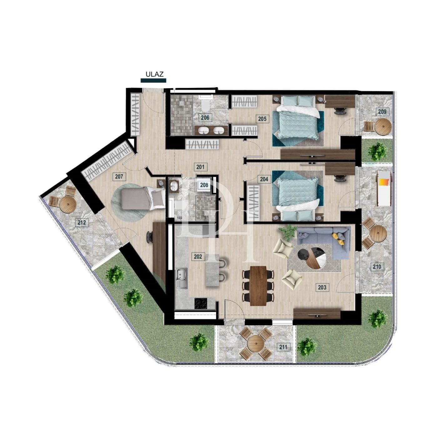 Mieszkania w Barze, Czarnogóra, 103m2 - koszt 226&nbsp;600€ - Ref: 71795 zdjęcia 1