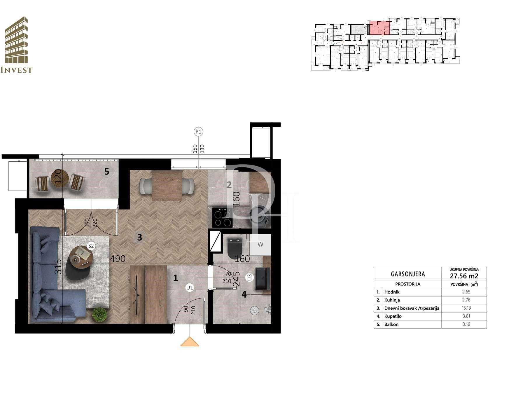 Mieszkania w Barze, Czarnogóra, 28m2 - koszt 50&nbsp;400€ - Ref: 71694 zdjęcia 2
