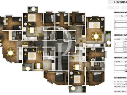 Апартаменты в Баре, Черногория, 74м2 - стоимость 124&nbsp;100€ - Ref: 72114 фото 2