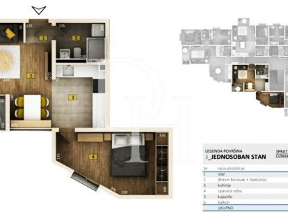 Apartments in Bar, Montenegro, 46m2 - for 78&nbsp;200€ - Ref: 72113 photo 3