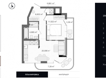 Apartments in Bar, Montenegro, 38m2 - for 86&nbsp;250€ - Ref: 71887 photo 4