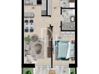 Пентхаус в Баре, Черногория, 104м2 - стоимость 280&nbsp;800€ - Ref: 71796 фото 6