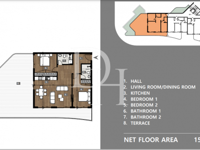 Апартаменты в Ульцине, Черногория, 51м2 - стоимость 94&nbsp;350€ - Ref: 71735 фото 2
