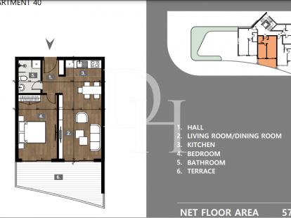 Апартаменты в Ульцине, Черногория, 51м2 - стоимость 94&nbsp;350€ - Ref: 71735 фото 3