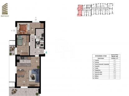 Апартаменты в Баре, Черногория, 70м2 - стоимость 126&nbsp;000€ - Ref: 71698 фото 3