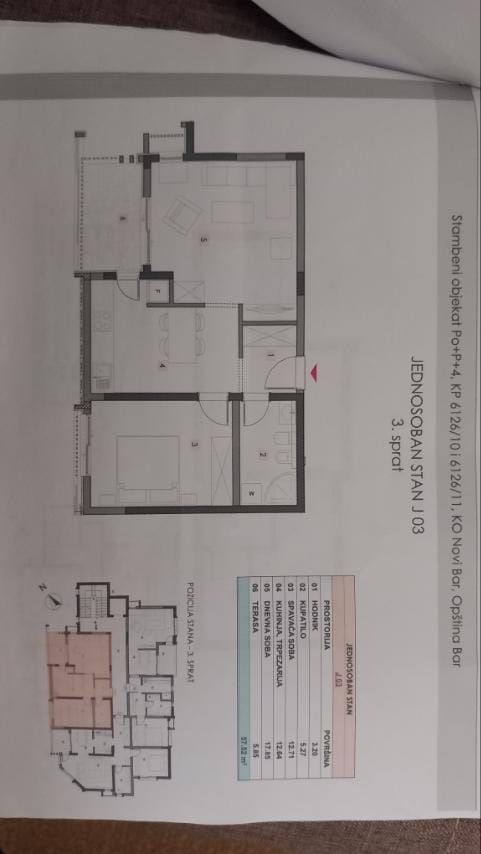 Апартаменты в Баре, Черногория, 37м2 - стоимость 74&nbsp;000€ - Ref: 72264 фото 3