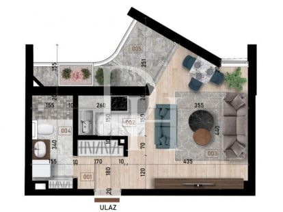 Апартаменты в Баре, Черногория, 32м2 - стоимость 82&nbsp;000€ - Ref: 72219 фото 6