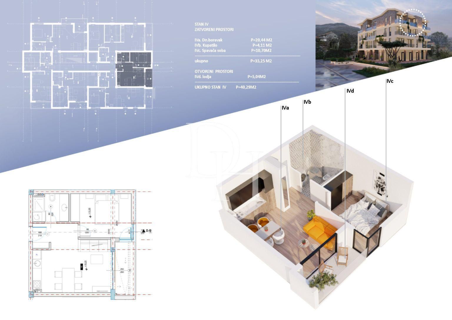 Mieszkania w Bijela, Czarnogóra, 40m2 - koszt 115&nbsp;000€ - Ref: 72321 zdjęcia 2