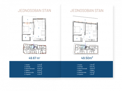 Апартаменты в Баре, Черногория, 48м2 - стоимость 122&nbsp;400€ - Ref: 72710 фото 5
