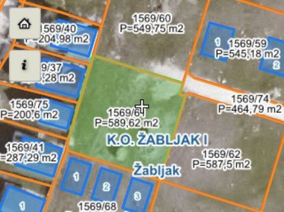 Участок в Жабляке, Черногория, 588м2 - стоимость 70&nbsp;000€ - Ref: 72715 фото 2