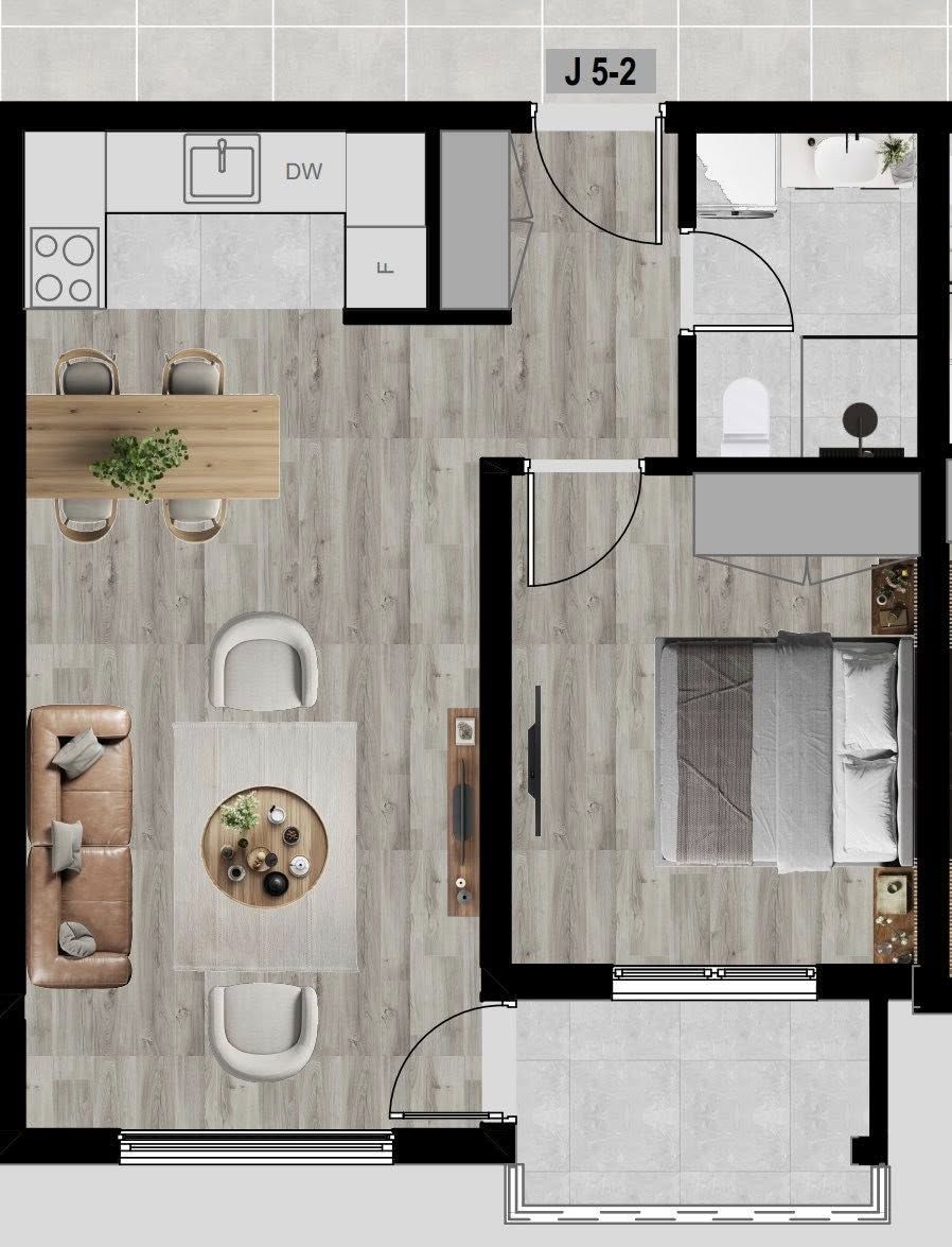 Апартаменты в Баре, Черногория, 47м2 - стоимость 108&nbsp;100€ - Ref: 72743 фото 2