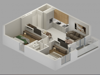 Апартаменты в Баре, Черногория, 73м2 - стоимость 163&nbsp;710€ - Ref: 72788 фото 3