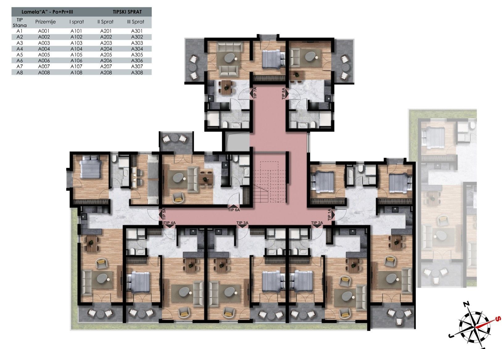 Апартаменты в Баре, Черногория, 50м2 - стоимость 98&nbsp;100€ - Ref: 72816 фото 4