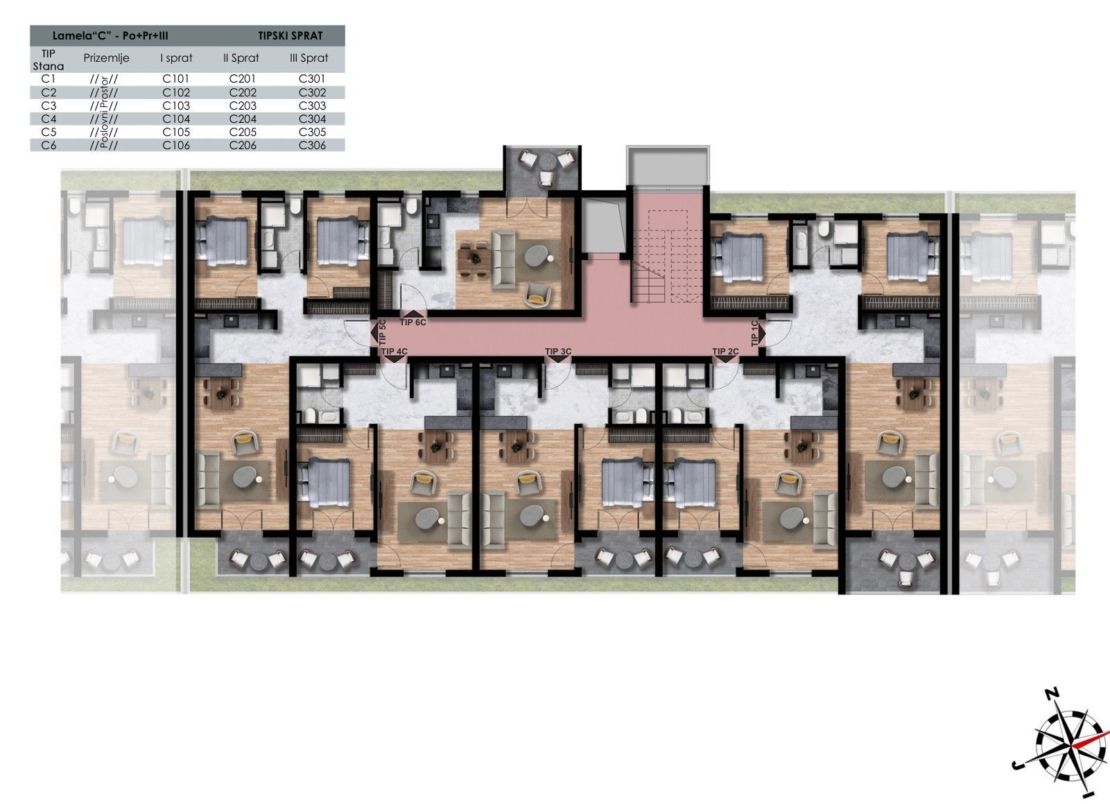 Апартаменты в Баре, Черногория, 50м2 - стоимость 98&nbsp;100€ - Ref: 72816 фото 6