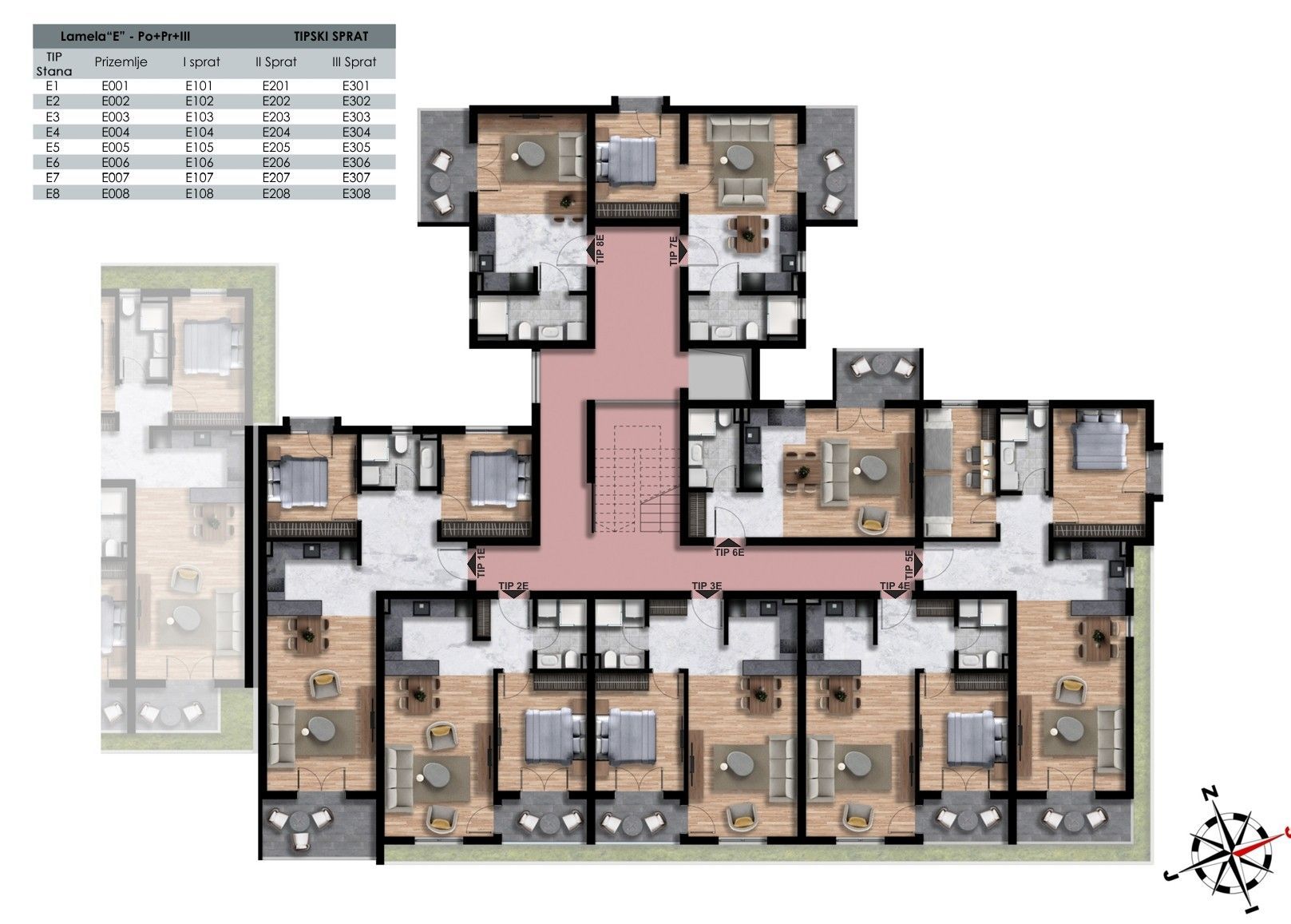 Апартаменты в Баре, Черногория, 50м2 - стоимость 98&nbsp;100€ - Ref: 72816 фото 7