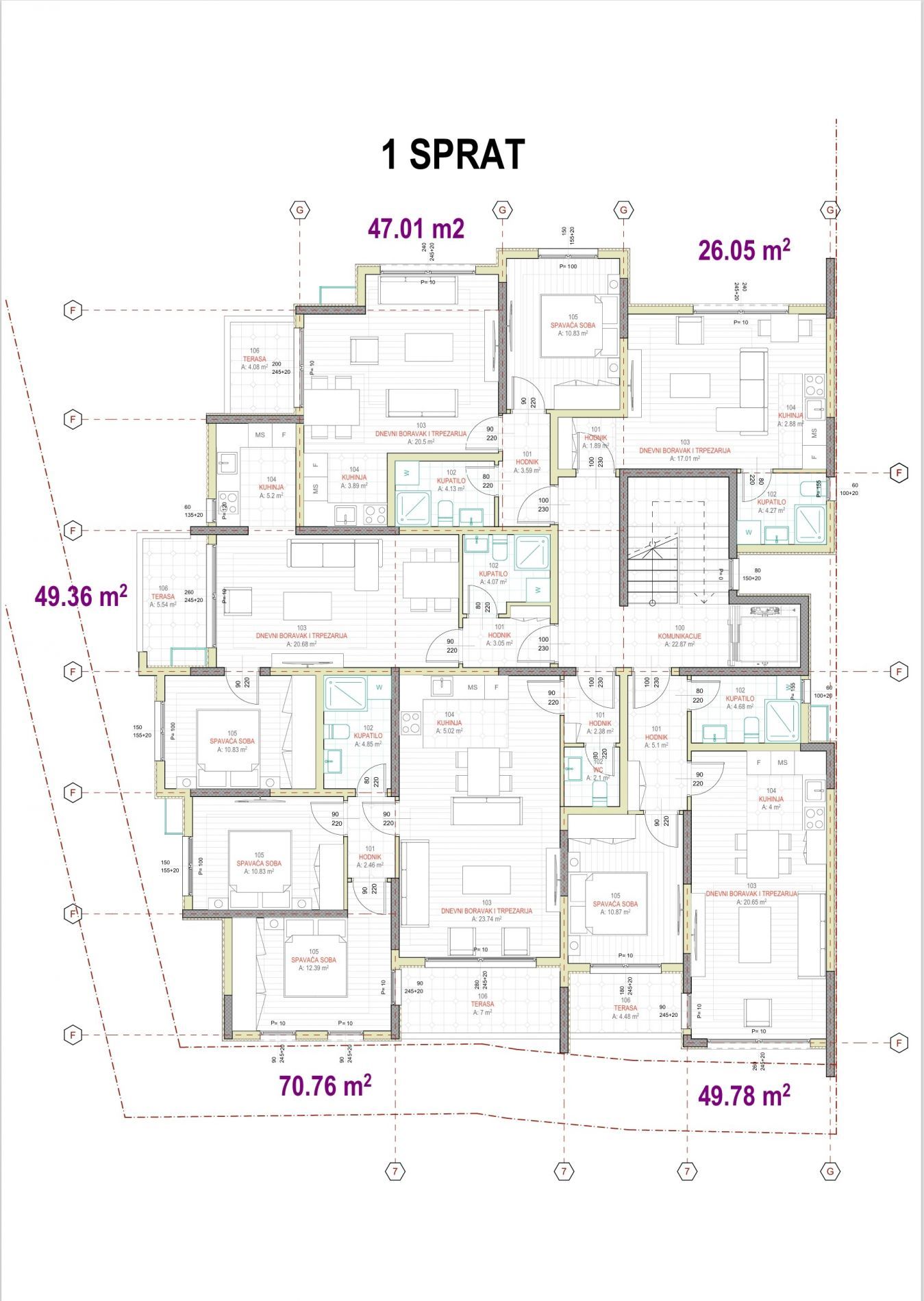 Апартаменты в Баре, Черногория, 50м2 - стоимость 128&nbsp;336€ - Ref: 72824 фото 5
