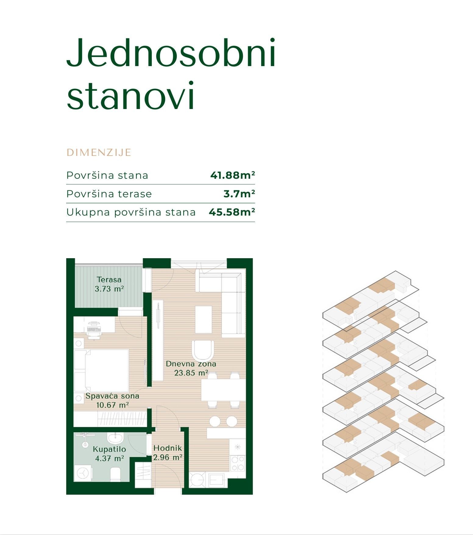 Апартаменты в Подгорице, Черногория, 46м2 - стоимость 113&nbsp;950€ - Ref: 72827 фото 6