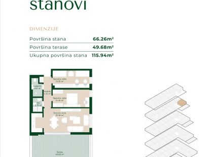 Апартаменты в Подгорице, Черногория, 46м2 - стоимость 113&nbsp;950€ - Ref: 72827 фото 11