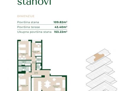 Апартаменты в Подгорице, Черногория, 46м2 - стоимость 113&nbsp;950€ - Ref: 72827 фото 13