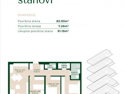 Апартаменты в Подгорице, Черногория, 46м2 - стоимость 113&nbsp;950€ - Ref: 72827 фото 16