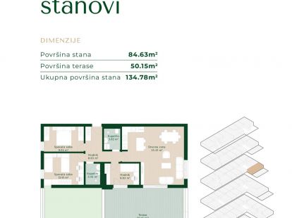 Апартаменты в Подгорице, Черногория, 46м2 - стоимость 113&nbsp;950€ - Ref: 72827 фото 5