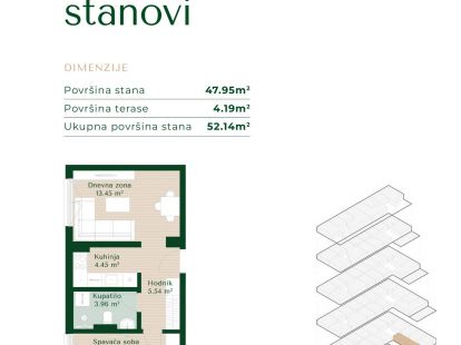 Апартаменты в Подгорице, Черногория, 46м2 - стоимость 113&nbsp;950€ - Ref: 72827 фото 8