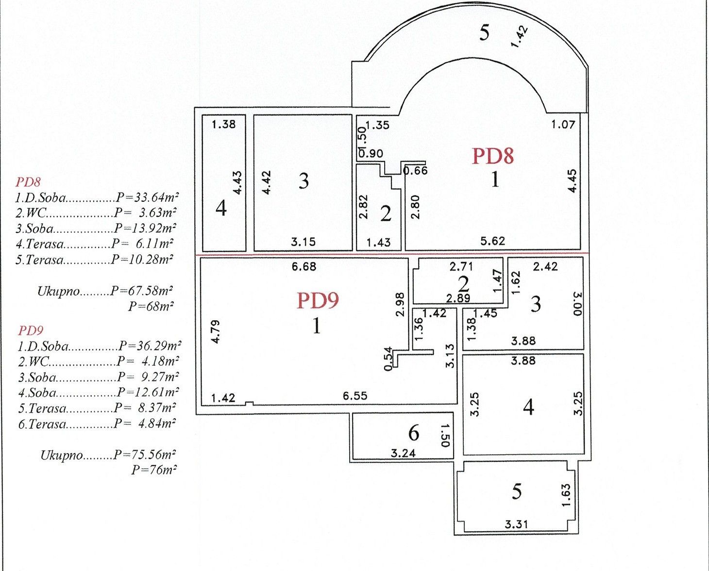 Апартаменты в Сутоморе, Черногория, 43м2 - стоимость 86&nbsp;000€ - Ref: 72840 фото 5