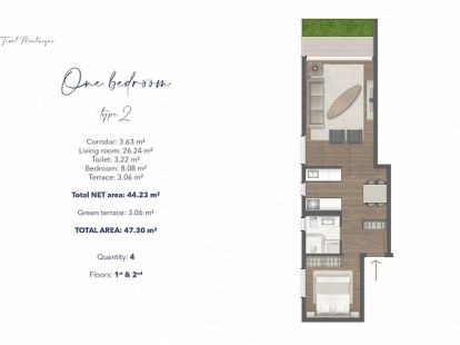 Mieszkania w Tivat, Czarnogóra, 40m2 - koszt 130&nbsp;000€ - Ref: 40336 zdjęcia 3